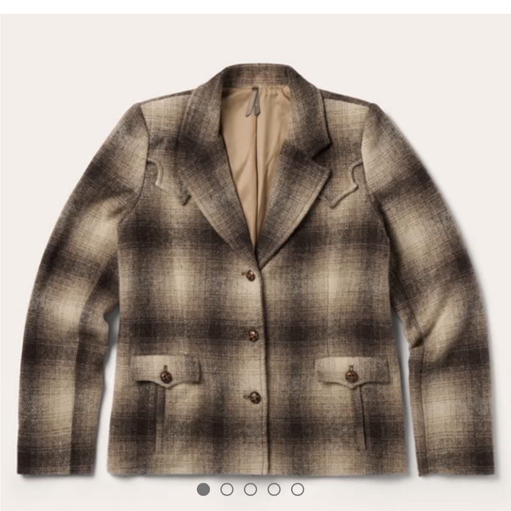 Women’s Stetson Wool Plaid Western Blazer, Small